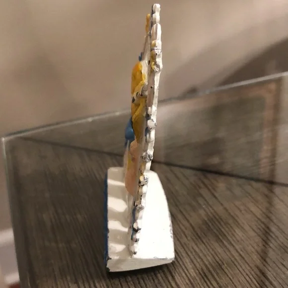 Vintage Retro Revere Mfg Metal Earring Holder Stand "Love Is Sharing" - Picture 7 of 13